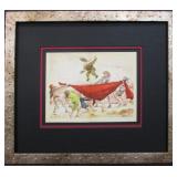 ORIGINAL 1946 DON QUIXOTE A LA MANCHA ILLUSTRATION