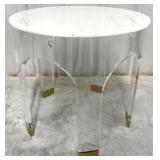 Chelsea House Aqueduct Marble & Acrylic Table
