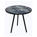Elk Home Navy Glass 16" Wide Accent Table