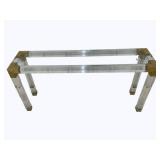 Wildwood Glass Top Acrylic Console