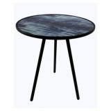 Elk Home Navy Glass Wide Accent Table