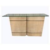 Wildwood Glass Top Console Table
