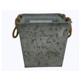 Metal Bucket Decor 8 x 8 x 8