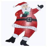 Wood Santa Decoration - 64" tall