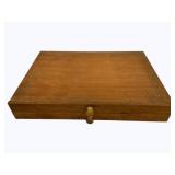 2 Drawer Wood Box 3 x 18 x 13