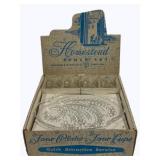 Homestead Snack Set - 4 Plates &  4 Cups in box