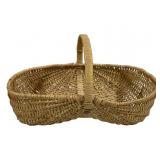 Woven Wicker Market Basket - 25 x 14 x 13