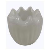 Milk Glass Vase - 5" tall