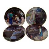 4 Vietnam Memorial Collector Plates 8"