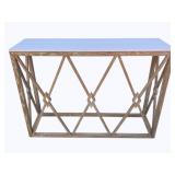 Furniture Classics Faux Marble Top Console