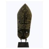 Wood Mask on Stand 31" Tall