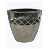 Metal Vase - 7" tall