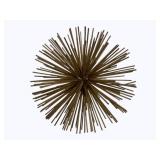 Metal Starburst Ball Decor 11"