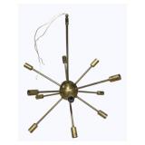 Vintage Atomic Starburst Light Fixture 22 x 21