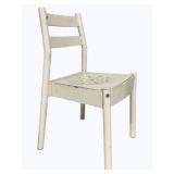 Vintage Painted White Chair 32 x 16 x 16