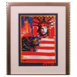 GOD BLESS AMERICA GICLEE BY PETER MAX