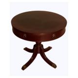 Bassett Mahogany Drum Table - 26 x 24