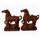 2 Horse Bookends - 7.25" tall