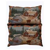 2 Throw Pillows - 18 x 11