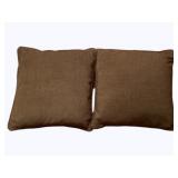 2 Throw Pillows - 18 x 18