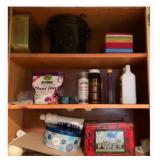 Cabinet Lot of Assorted Items