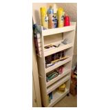 Shelf w/ lot of assorted items