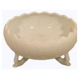 Milk Glass Footed Bowl - 8 x 5