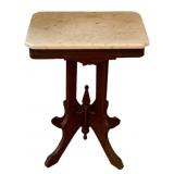 Marble Top Parlor Table - 16 x 20 x 26