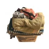 Lot of Assorted Items in Clothes Basket