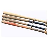 4 Wooden Baseball Bats