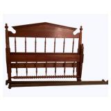 Wood Bed w/ rails & slats - 57 x 47