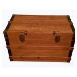 Wood Blanket Trunk - 18 x 31 x 19