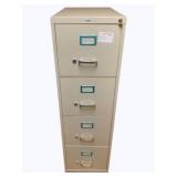 4-Drawer File Cabinet - 52.5 x 15 x 26