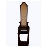 Wood Stand w/ Mirror - 20 x 73 x 12.5