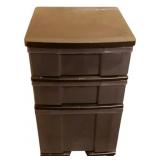 3-Drawer Plastic Storage Bin