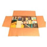 Box of VHS Tapes & Cassette Tapes