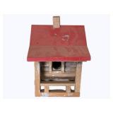 Log Cabin Birdhouse - 17 x 12 x 10