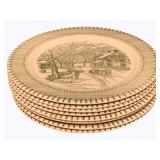 8 Country Life Plates