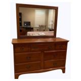 Davis Solid Walnut Dresser w/ Mirror