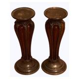 2 Candle Holders - 10" tall