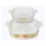 2 CorningWare Casserole Dishes