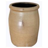 Stoneware Crock - as is cracked - 11 x 8