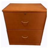 2-Drawer Wood File Cabinet - 24 X 17 X 28