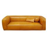 Camel Leather Sofa (matches Lot #305)