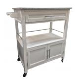 Powell Granite Top Kitchen Cart