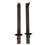 Chelsea House Pair Wall Candleholders 30"