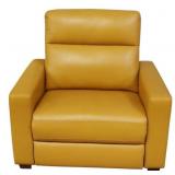 Leather Camel Recliner w/ Massage 41x34x40