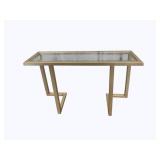 Alden Home Glass Top Sofa Table