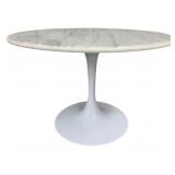 Marble Top Tulip Base Dinette Table 30 x 45