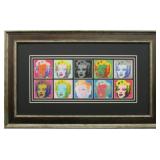 MARILYN MONROE 10 HEADS PRINT BY ANDY WARHOL